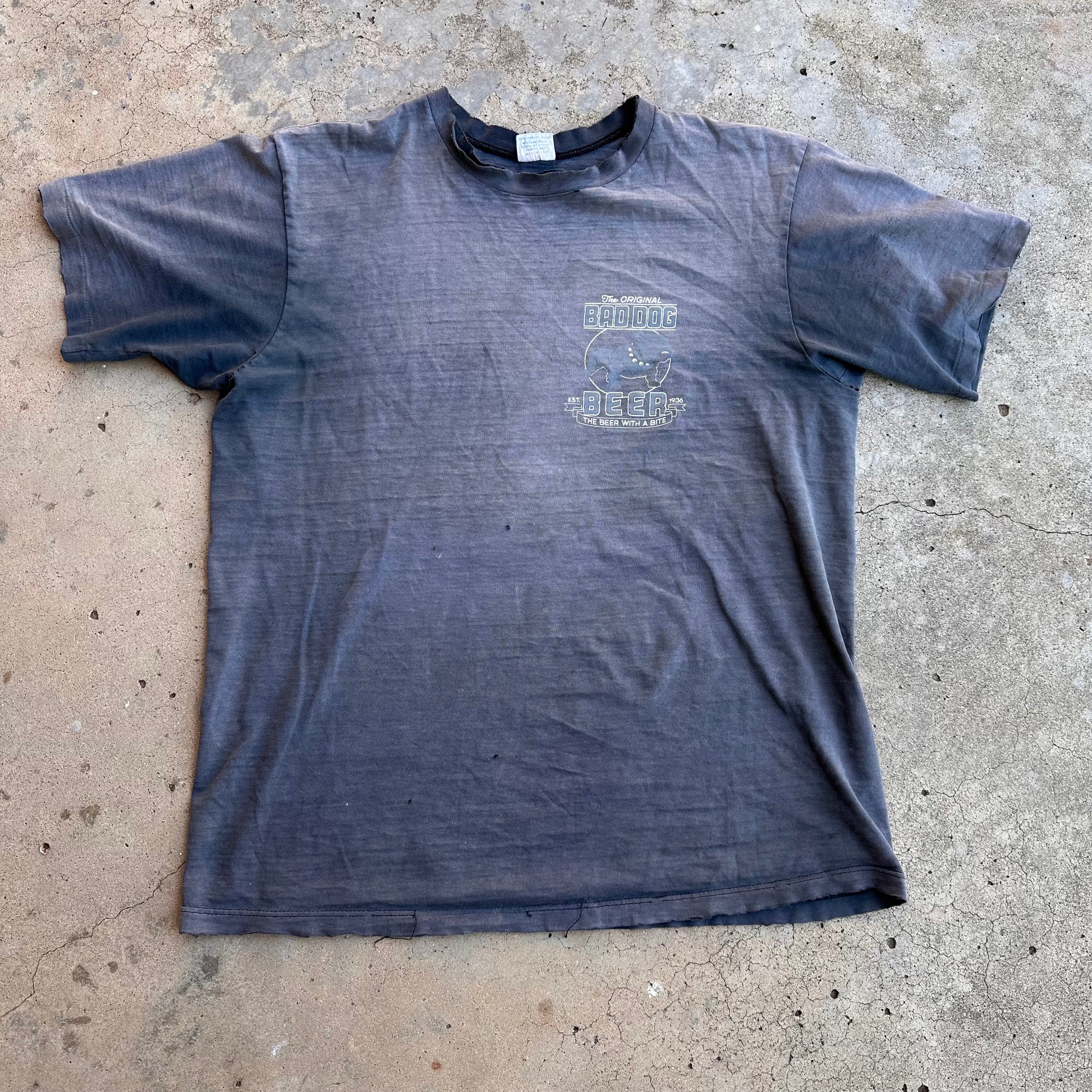 1970’s Bad Dog Beer T-Shirt Large