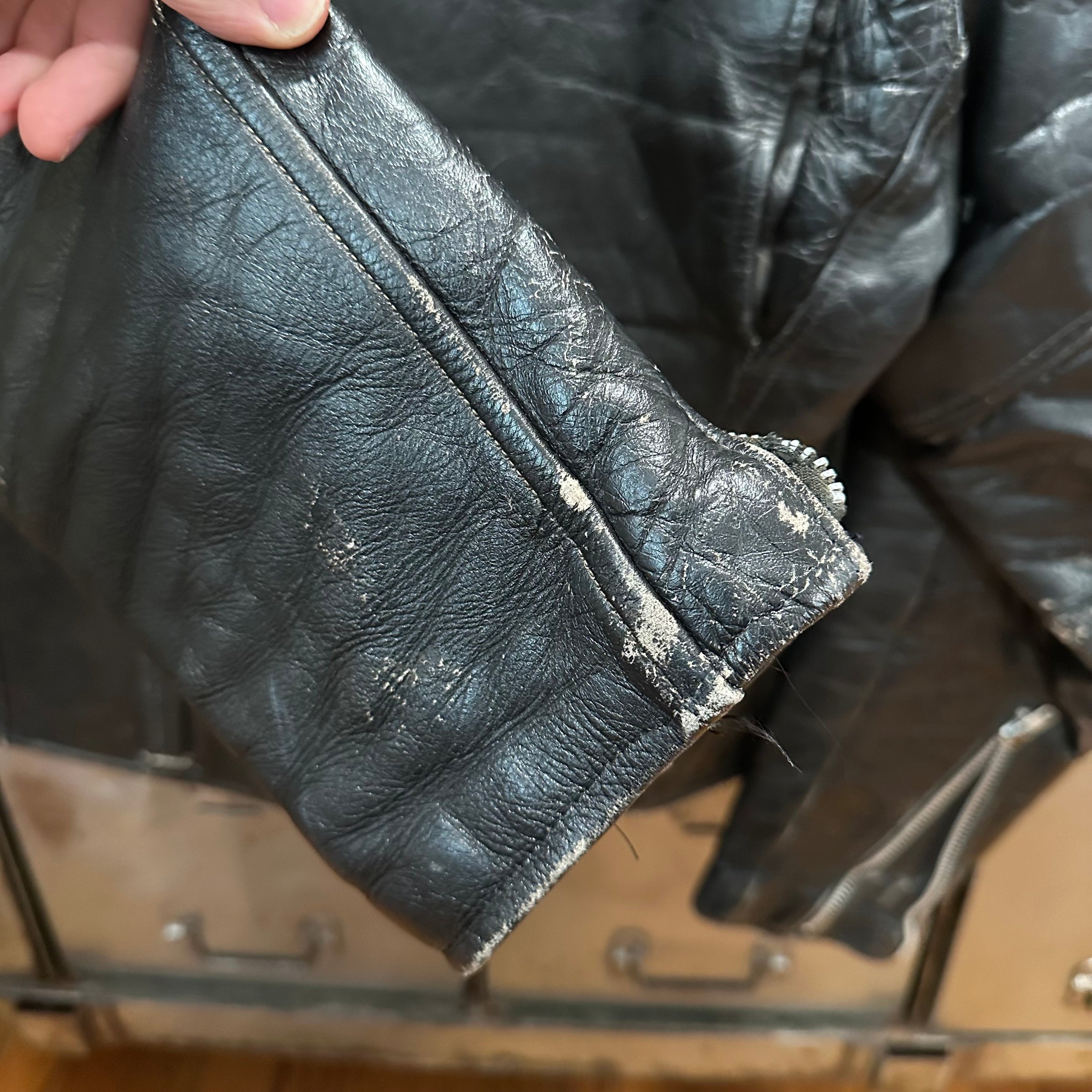 1960’s Harley Davidson Cycle Champ Leather Jacket Size 40