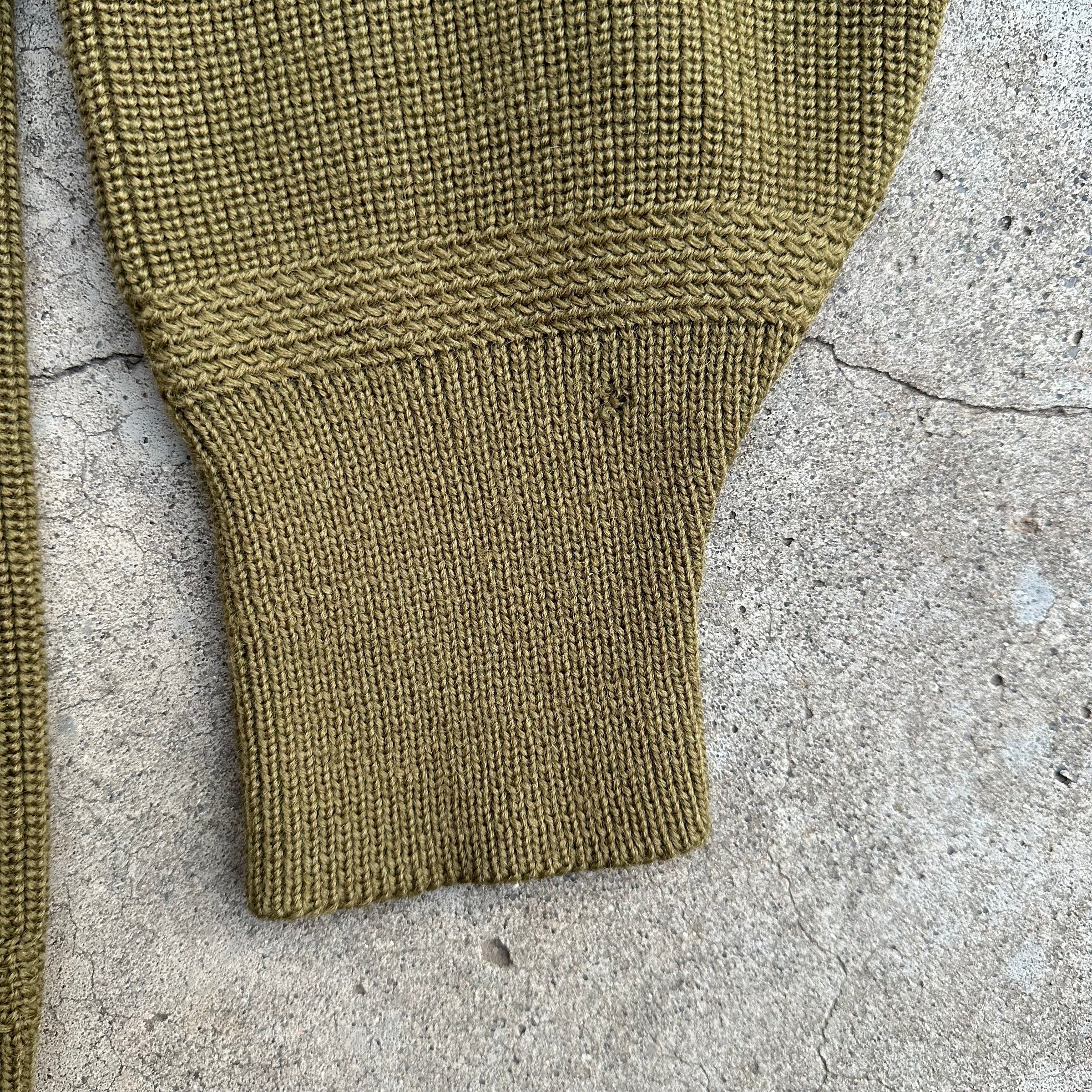 1940’s WWII Deadstock US Army V-Neck Sweater Size 42