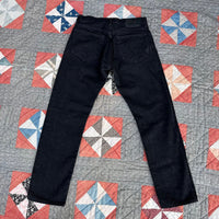 RRL Double RL Slim Fit Black Selvedge Denim Jeans 30” x 29”