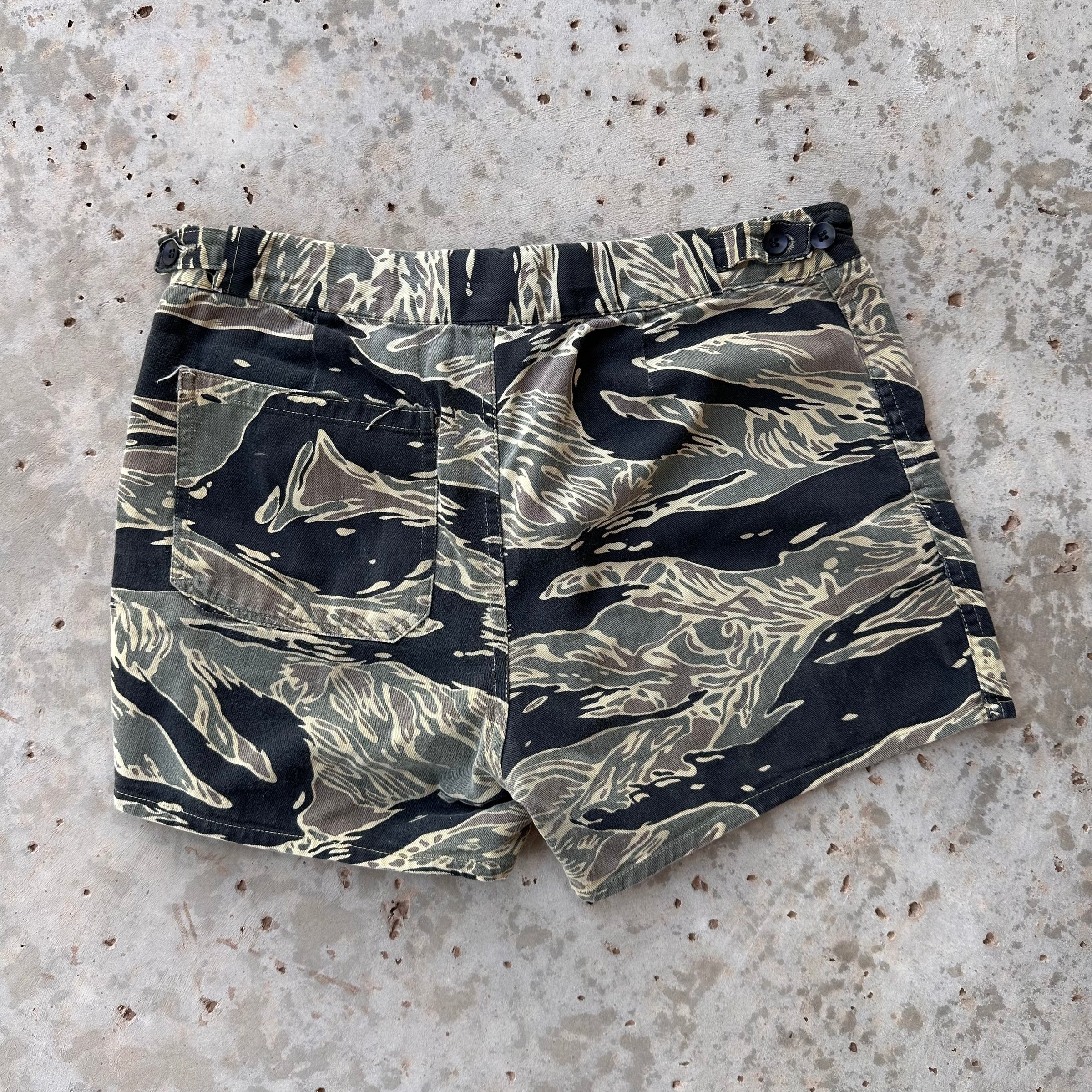 1960’s Vietnam War Japanese Made Tiger Stripe Shorts 30” Waist