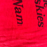 1960’s Deadstock “Fly The Friendly Skies of Vietnam” United Airlines Slogan T-Shirt Size 46