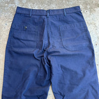 1970’s USN Dark Blue Utility Trousers 31” Waist