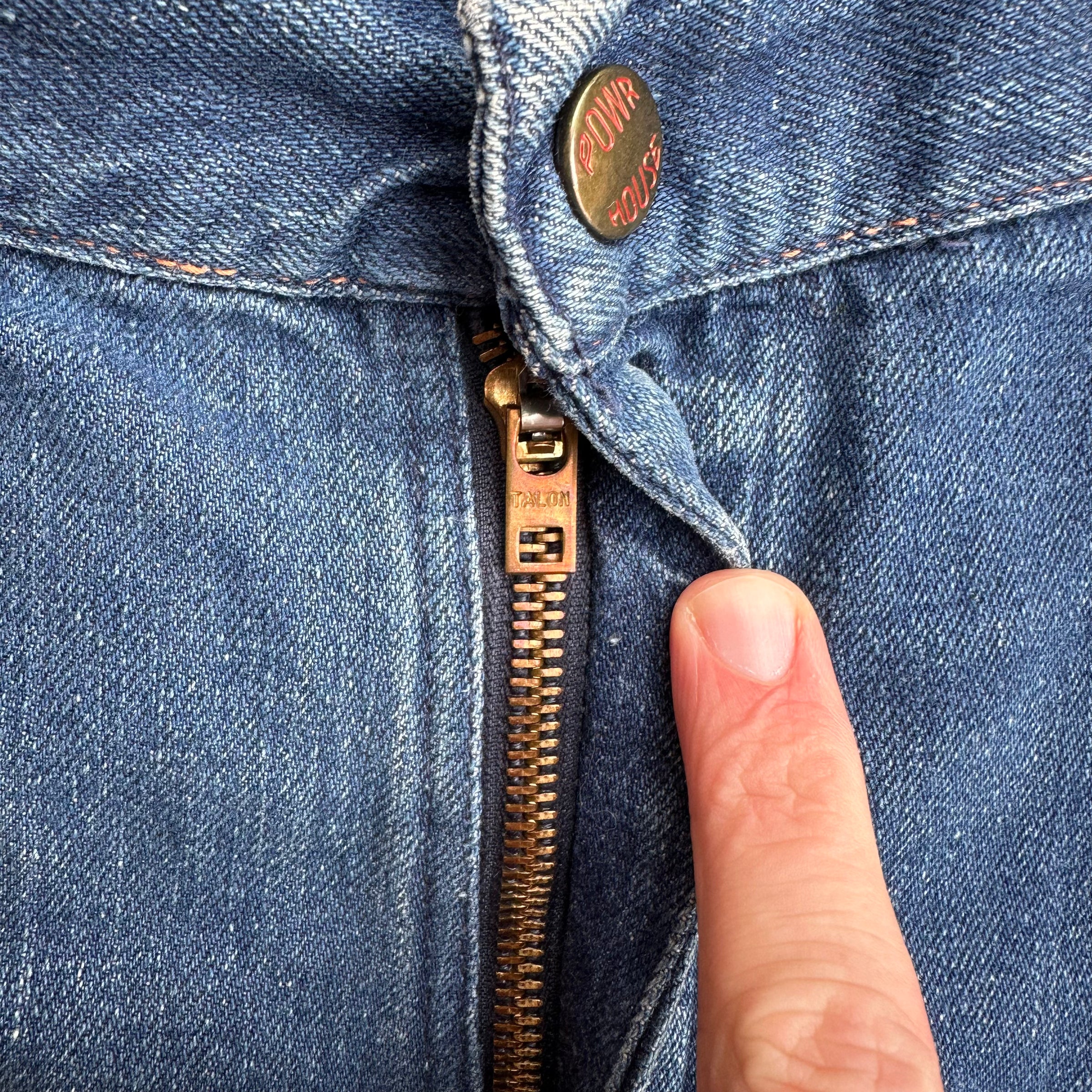 1950’s Powrhouse Denim Carpenter Jeans 32” x 25.5”