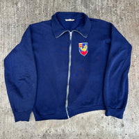 1970’s German Full Zip Cotton Sweatshirt Size 42