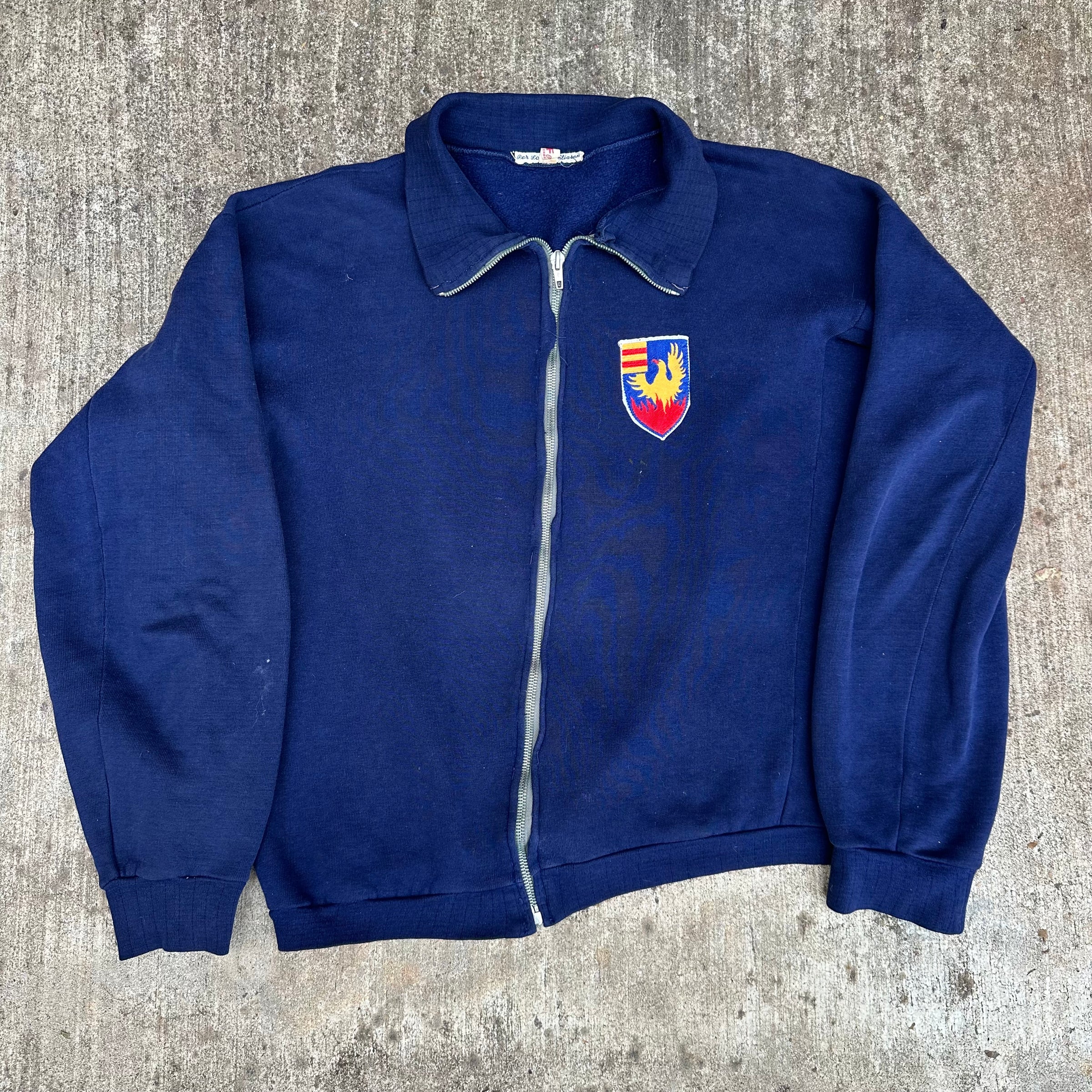 1970’s German Full Zip Cotton Sweatshirt Size 42