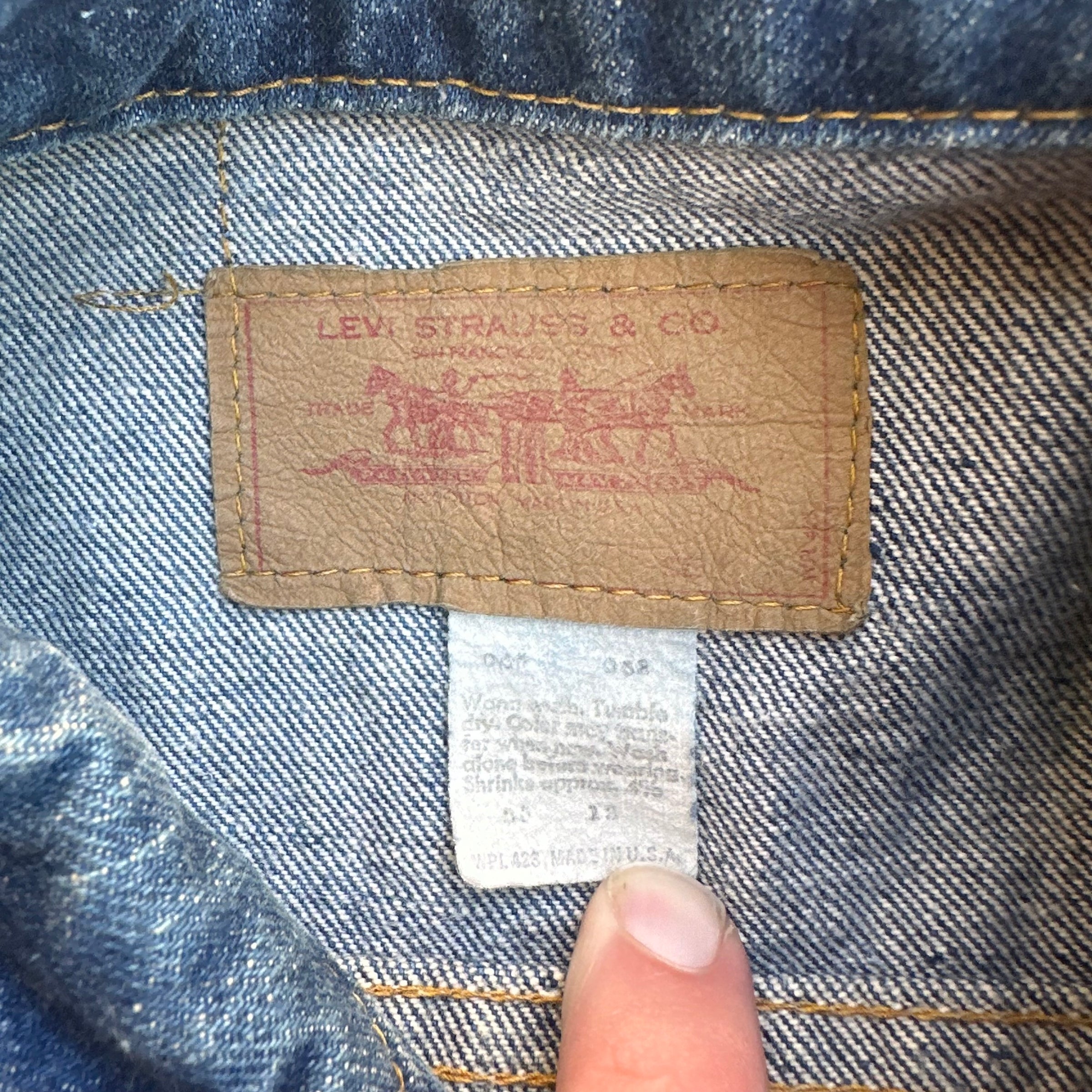 1970’s Levi’s Type 3 Denim Jacket 22" Chest