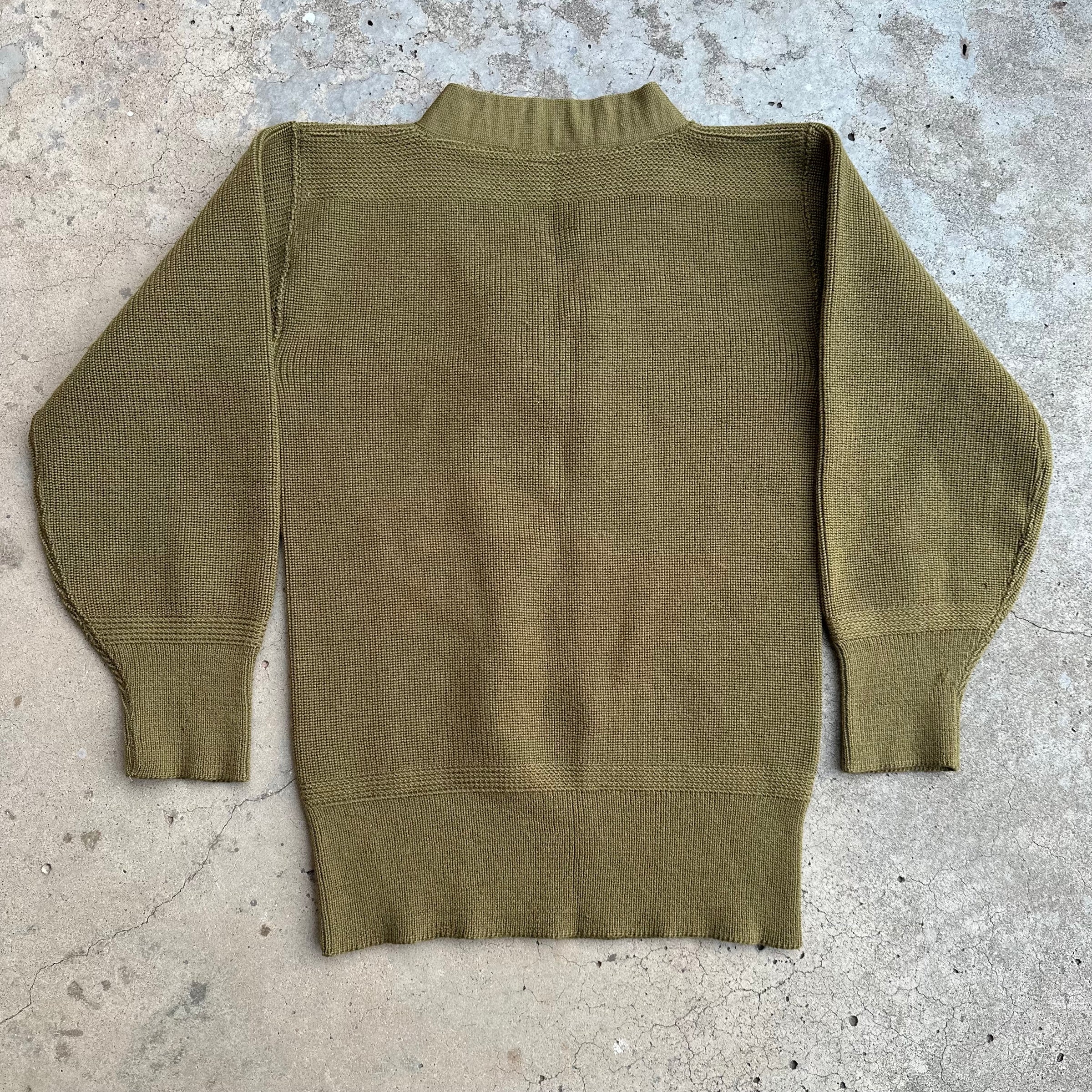 1940’s WWII Deadstock US Army V-Neck Sweater Size 42