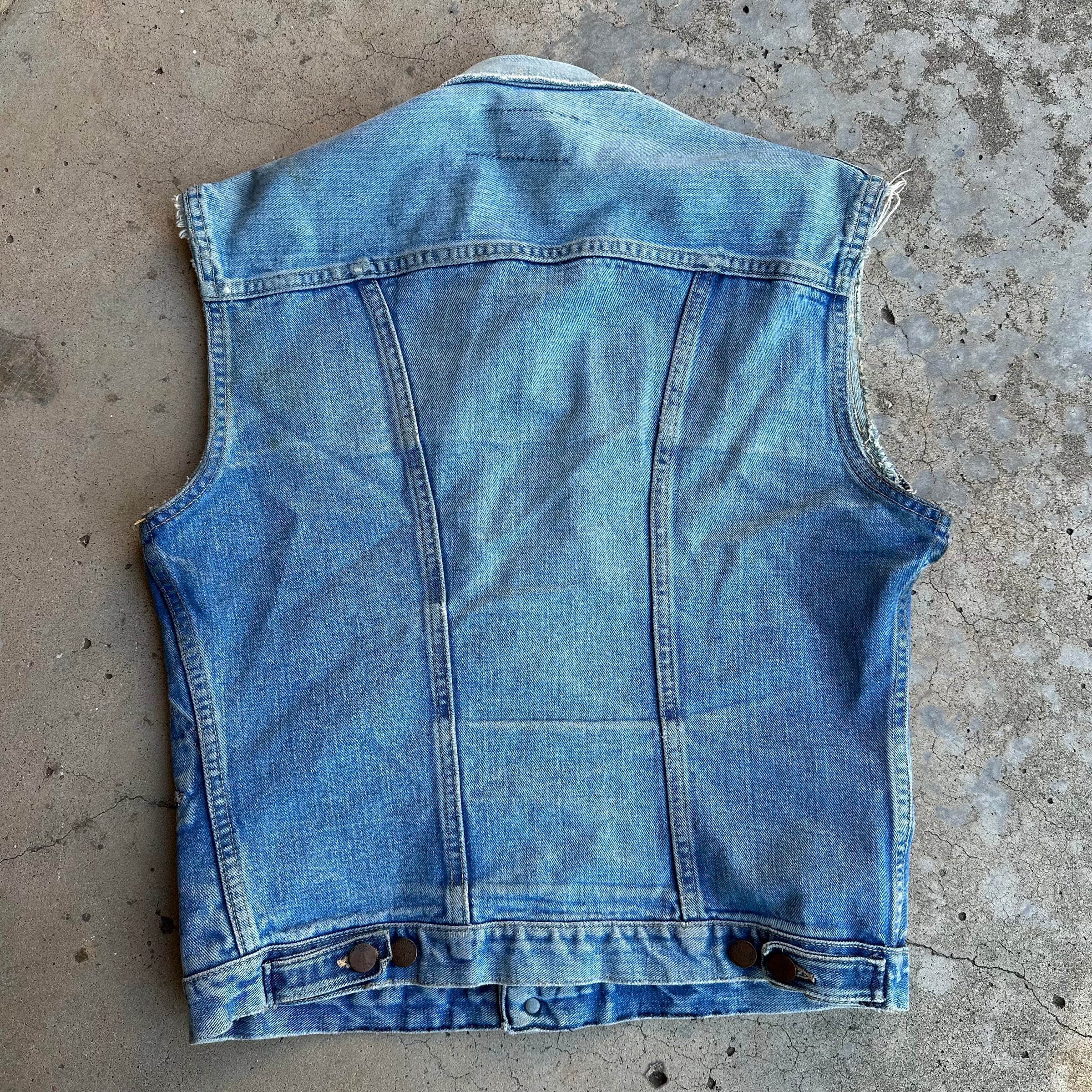 1960’s Wrangler 124MJ Denim Cutoff Vest Size 38