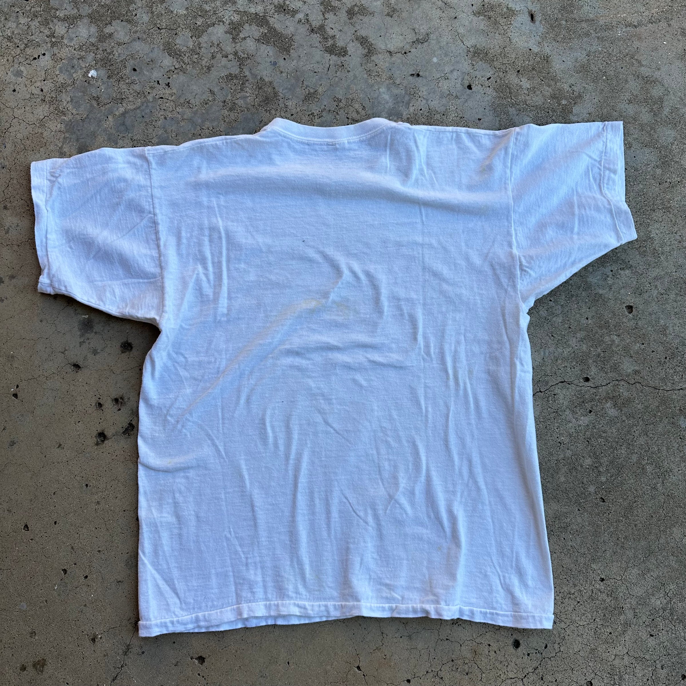 1960’s Champion Running Man Southeastern Lions Water Print T-Shirt Medium