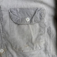 1950’s Washington Dee Cee Grey Chambray Work Shirt Medium