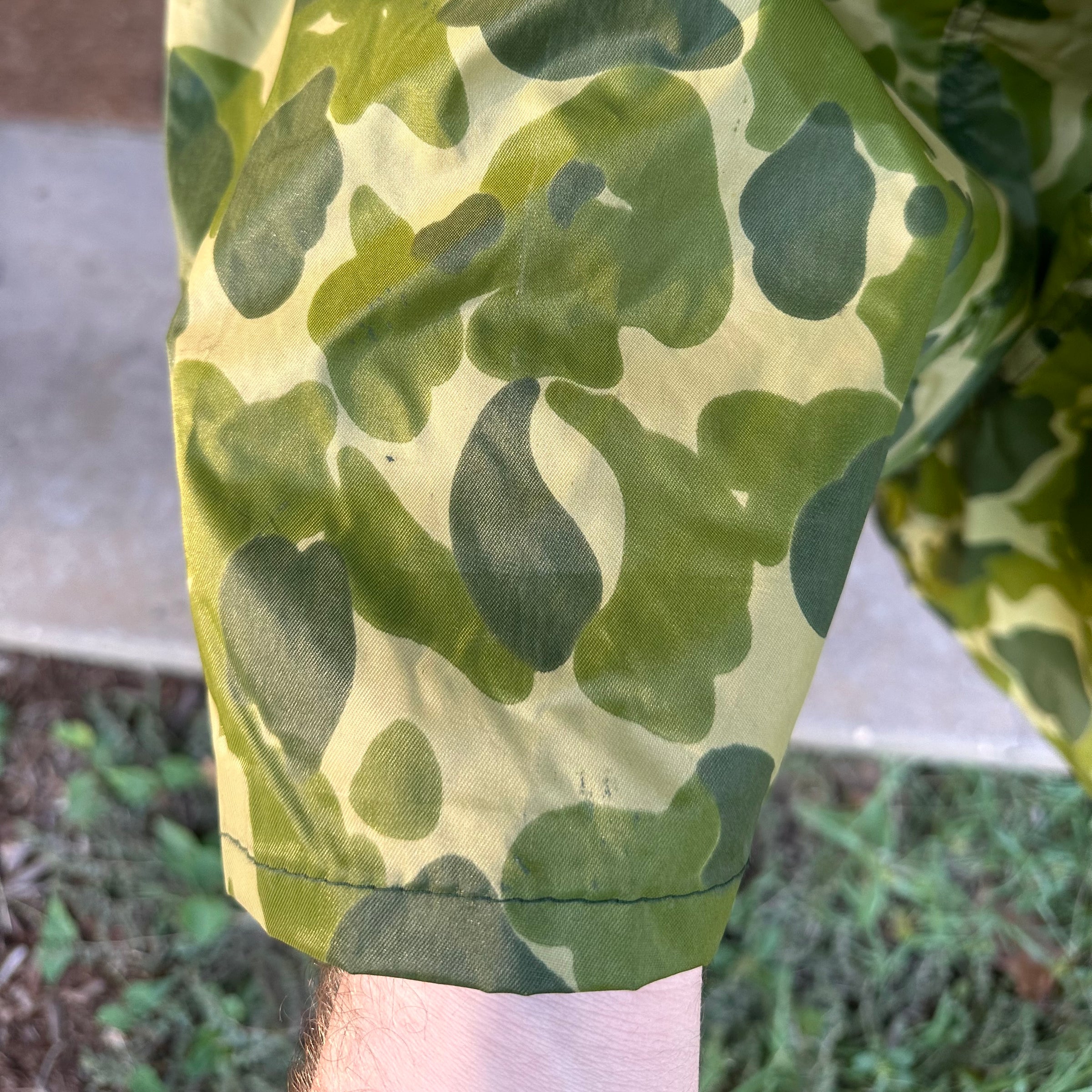 1950’s Tailor Made Coveralls from WWII Camo Parachute XL