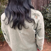 1950’s/60’s Thrashed First Pattern 13 Star OG-107 Fatigue Shirt Medium