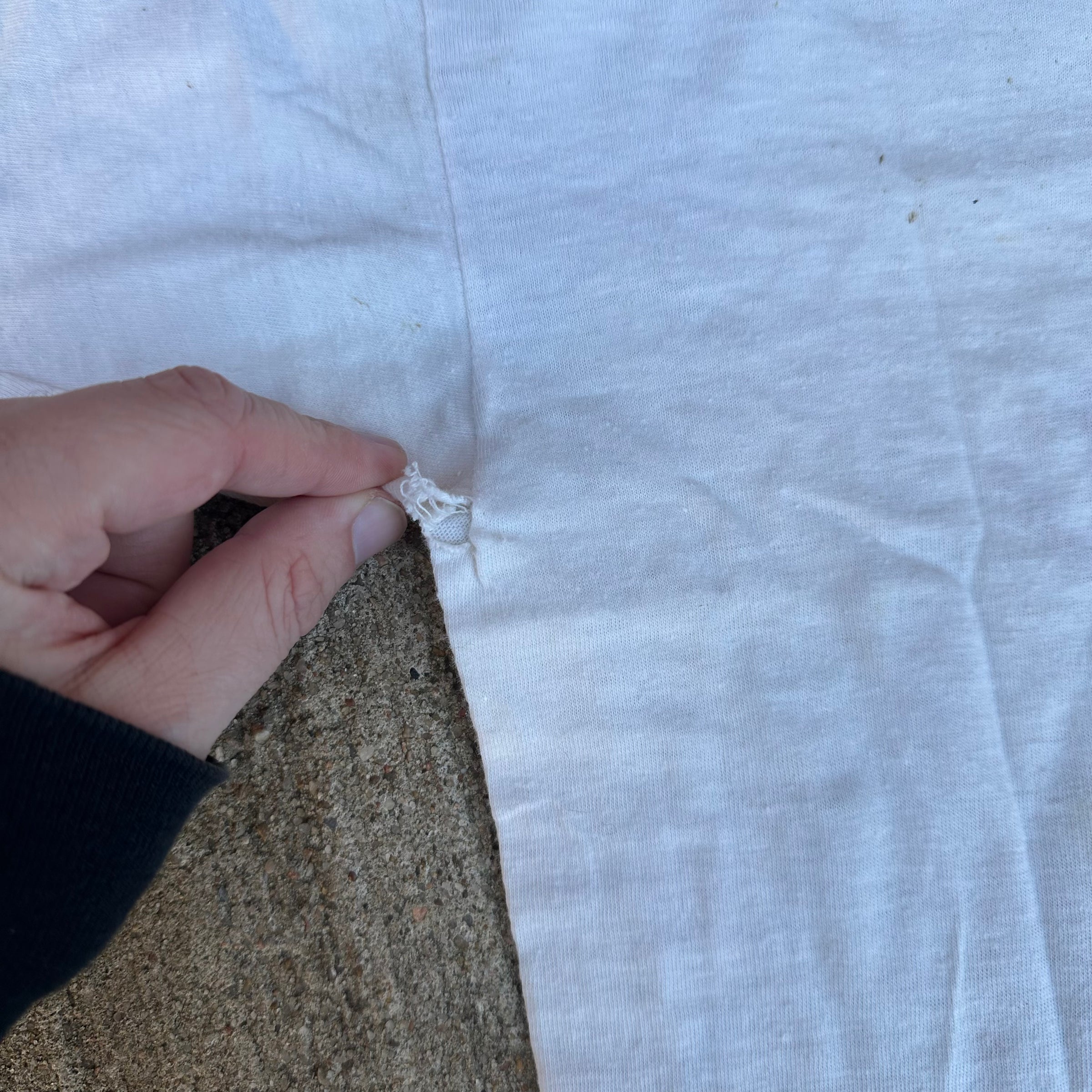 1940’s/50’s Thrashed Garfield School Flock Print T-Shirt XS