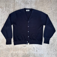1960’s/70’s La Mode Black Cardigan Sweater XL