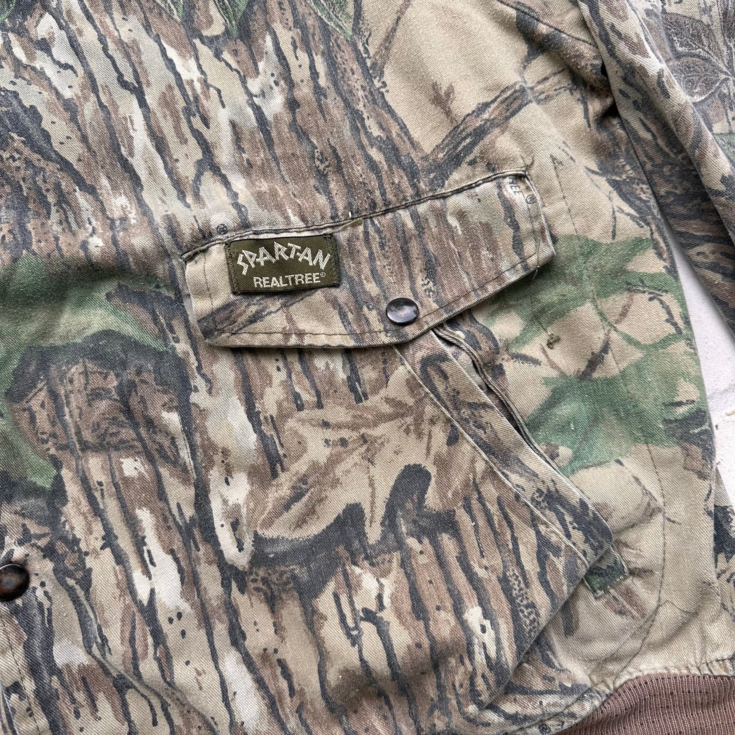 1980’s Spartan Real-Tree Camo Hunting Bomber Jacket XXL