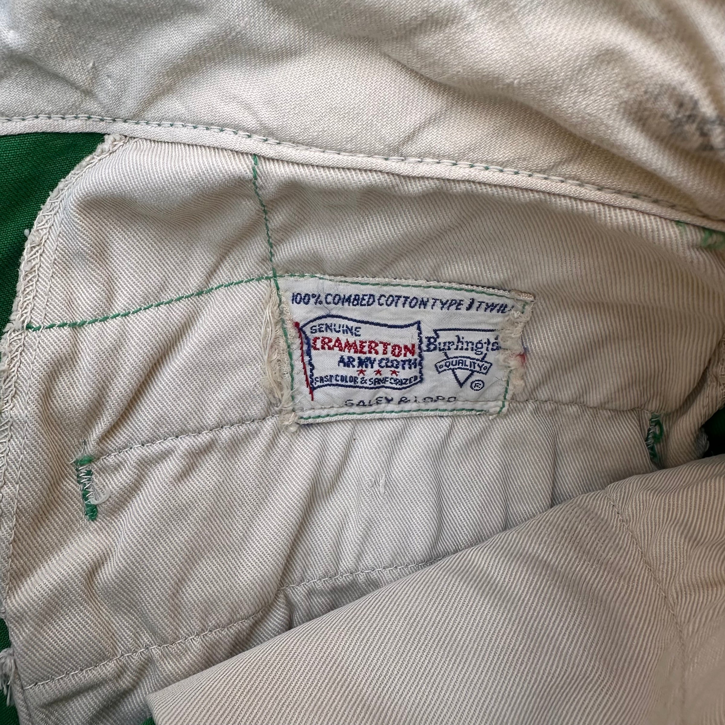 1950’s Shamrock Gas Station Uniform Cotton Work Pants 29” x 30”