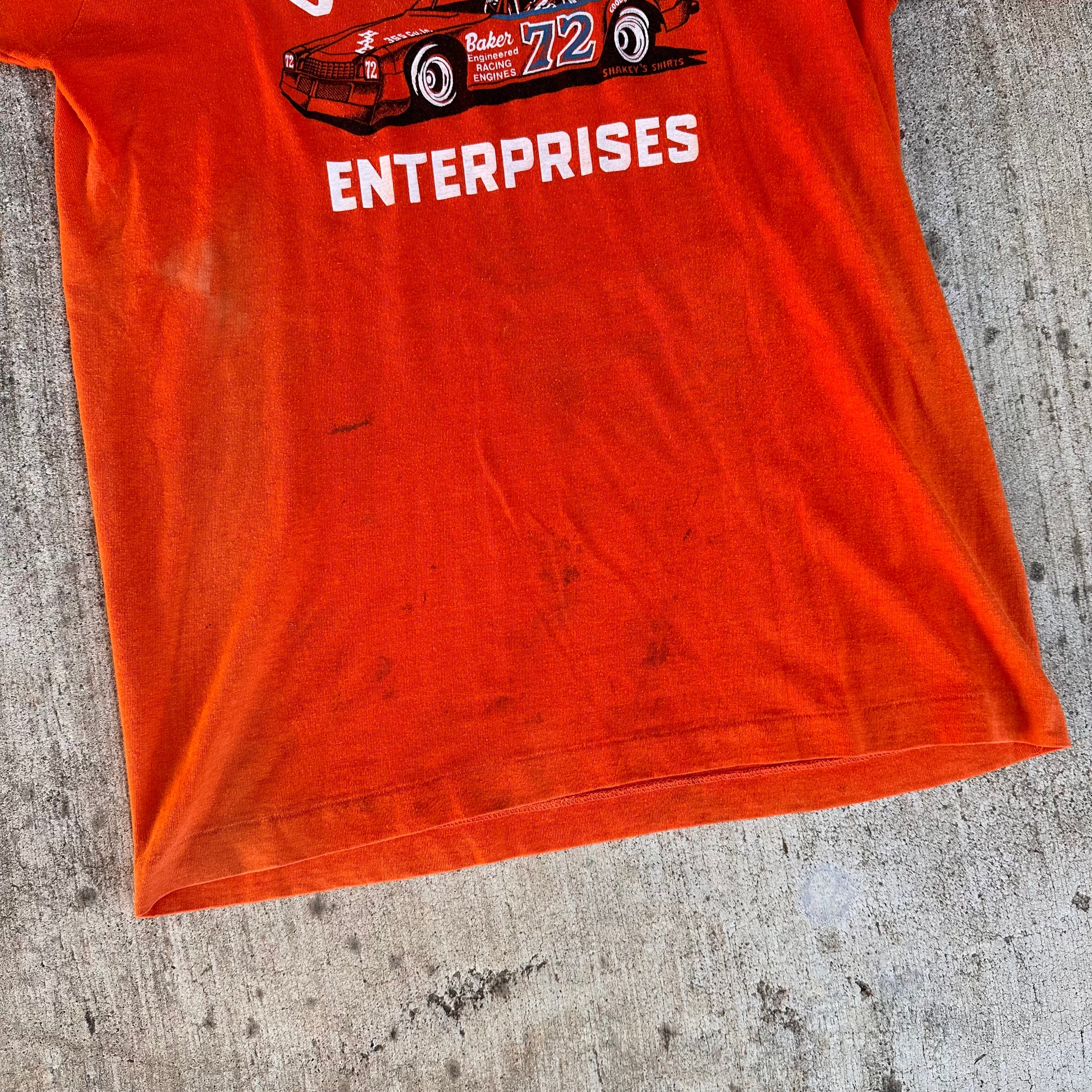 1970’s/80’s Jr. Harley Enterprises Stock Car Racing T-Shirt Medium