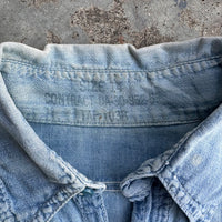 1950’s Korean War USN Stenciled Chambray Work Shirt
