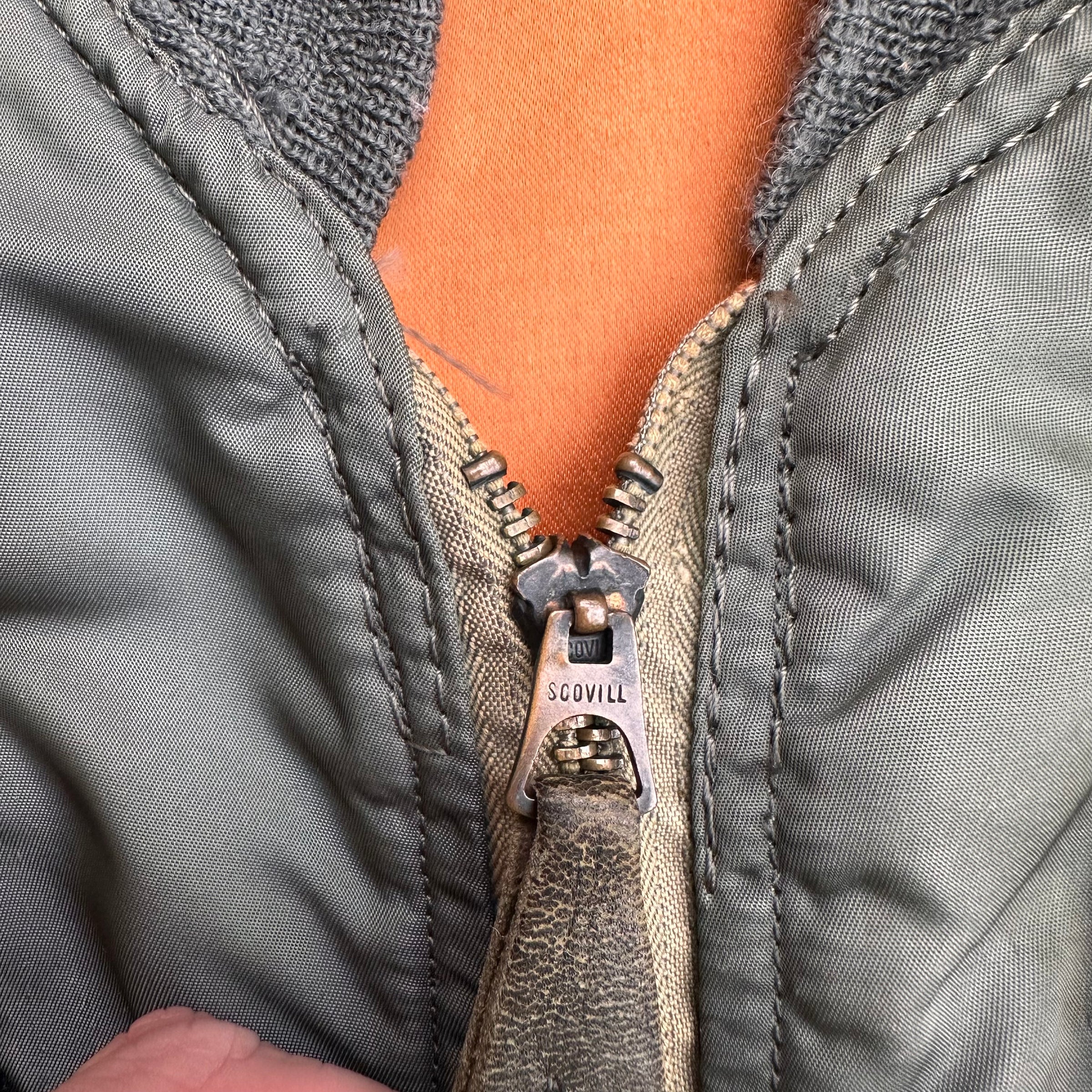 1970’s Patched MA-1 Flight Jacket Large