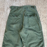 1960’s US Army First Pattern Sateen Fatigue Pants 26” - 28” x 28”