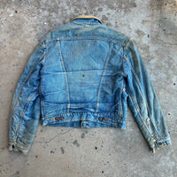1960’s Maverick Blue Bell Sherpa Lined Denim Jacket Size 40