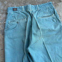 1940’s Lee Union Made Sanforized Green Chino Pants 30” Waist