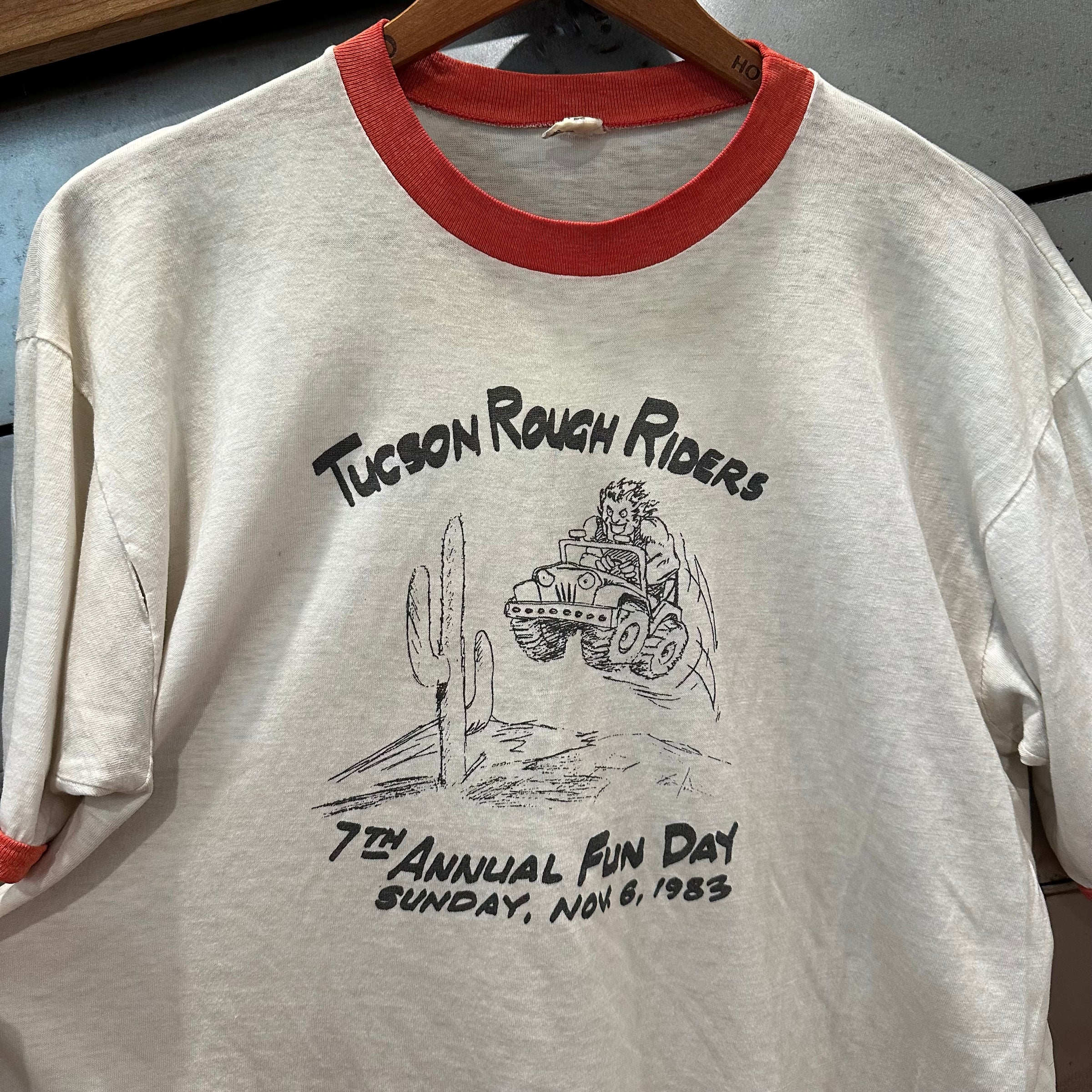 1980’s Tucson Rough Riders Ringer T-Shirt Large
