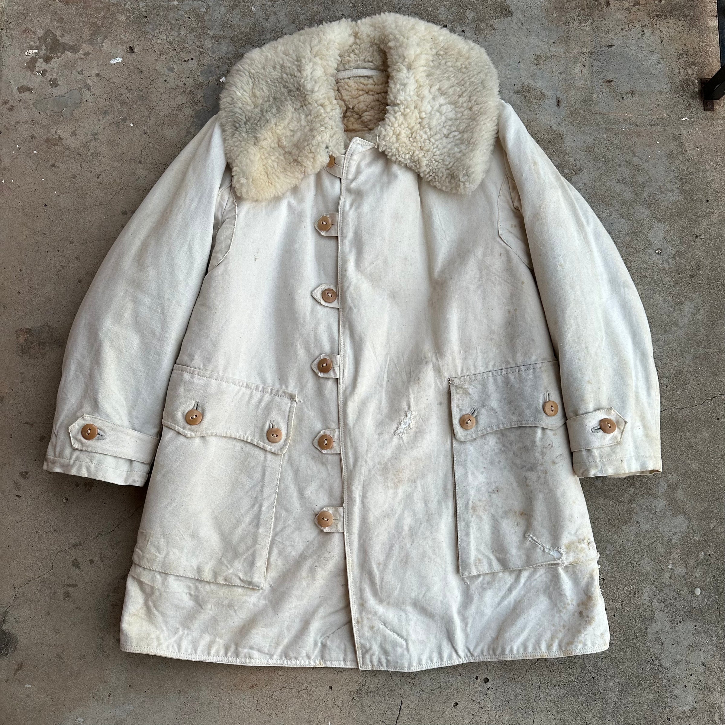 1940's m/1942 livpäls Swedish Army Jacket 24” Chest