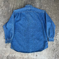 1980’s Eastern Mountain Sports Denim Button Down Shirt Medium