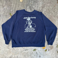 1970’s/80’s Join The Army Anti-War Raglan Sweatshirt Large