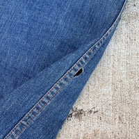 1940’s Sanforized Donut Button Denim Carpenter Jeans 31” x 30”