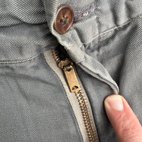 1950’s Grey Boat Cloth Work Pants 34” Waist