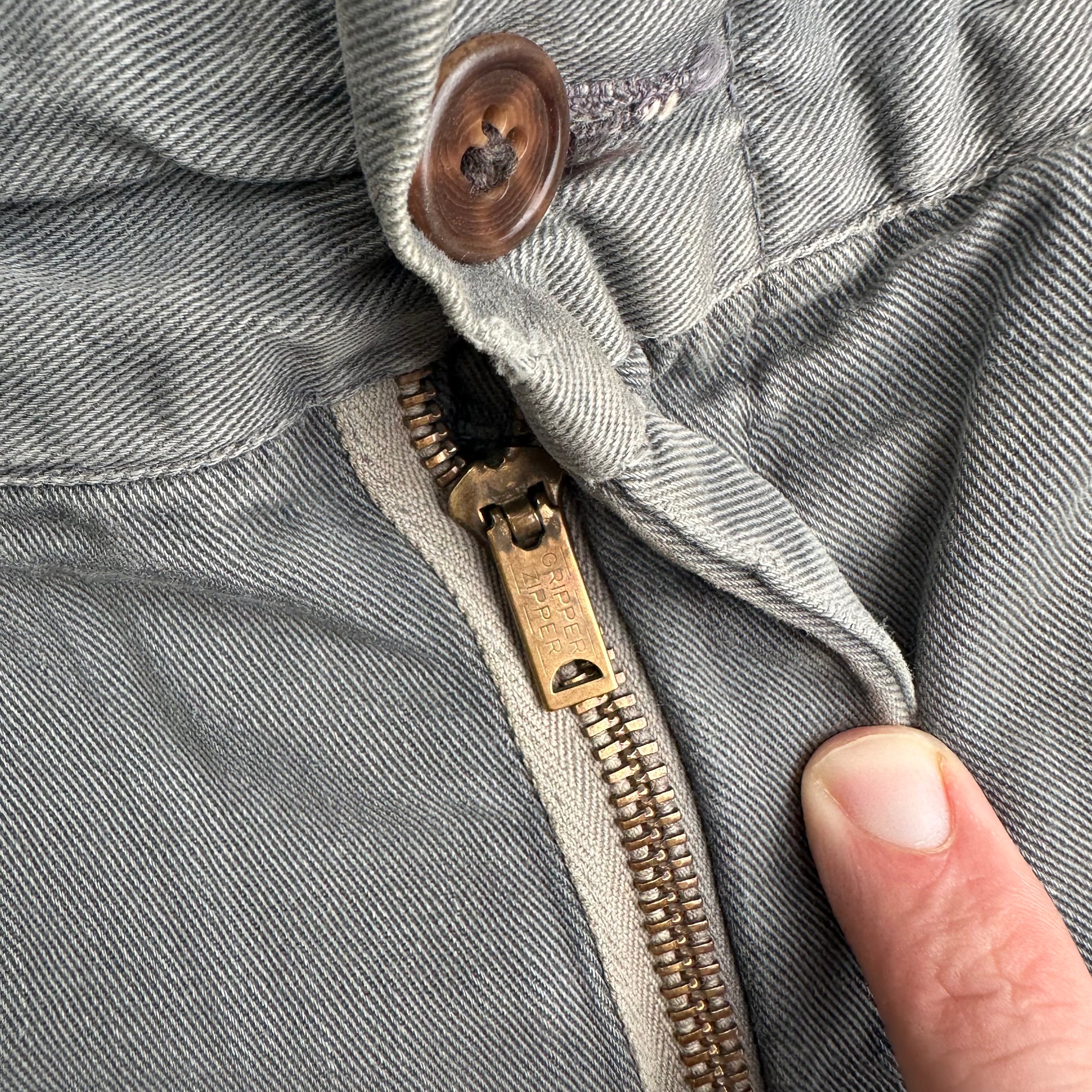 1950’s Grey Boat Cloth Work Pants 34” Waist