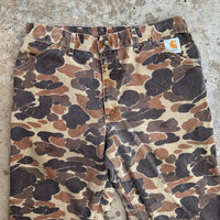 1970’s Carhartt Duck Camo Canvas Pants 32” Waist