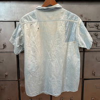1950’s Repaired Chambray Work Shirt 22.5" Chest