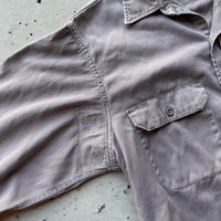 1950’s/60’s Penney’s Big Mac PBR Patched Grey Cotton Work Shirt Medium