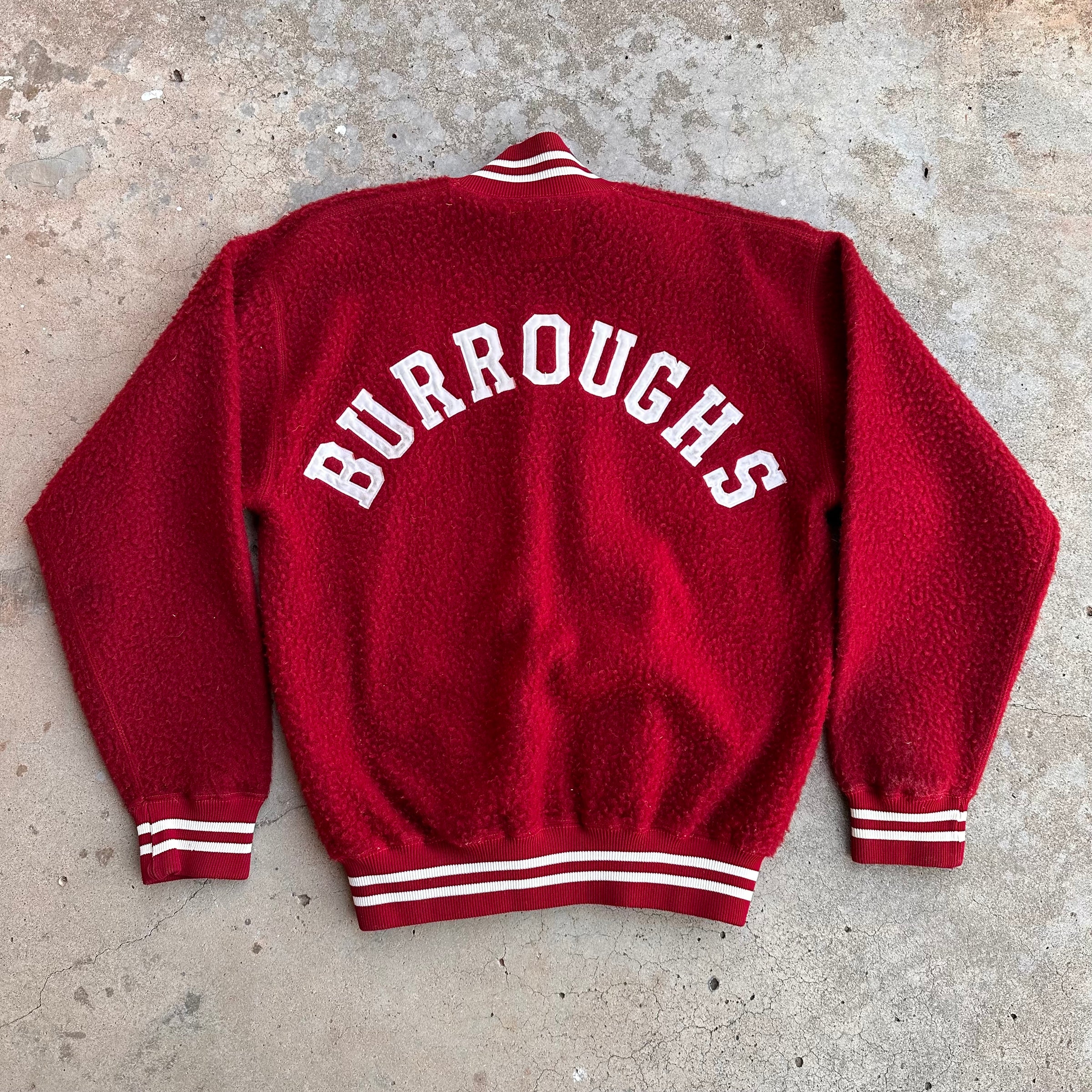 1960’s Burroughs Champion Nylon Fleece Sweatshirt Large