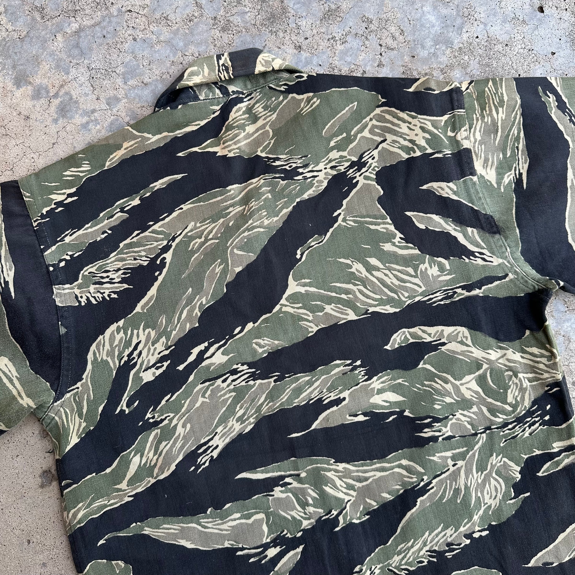 1960’s Modified Okinawa Tiger Stripe Shirt A-S