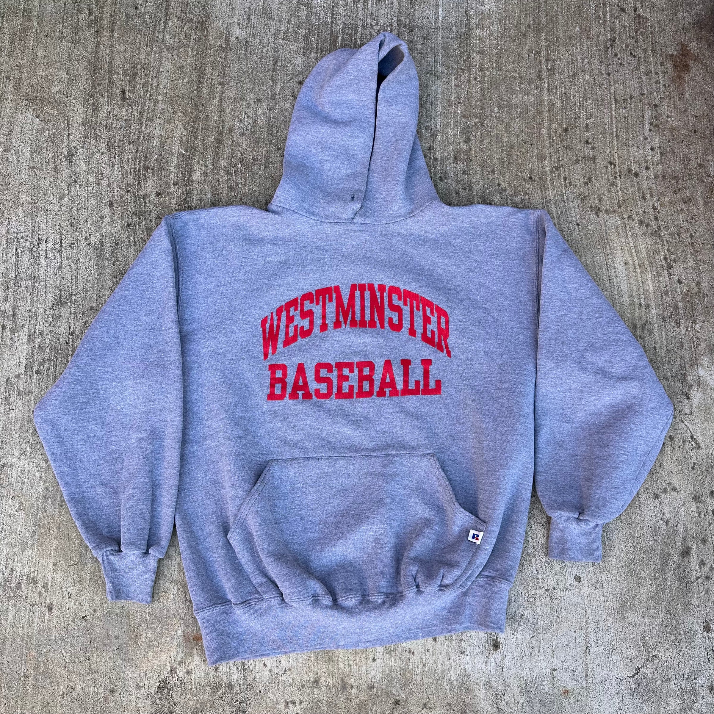 1990’s Westminster Baseball Russell Athletic Hooded Sweatshirt Large