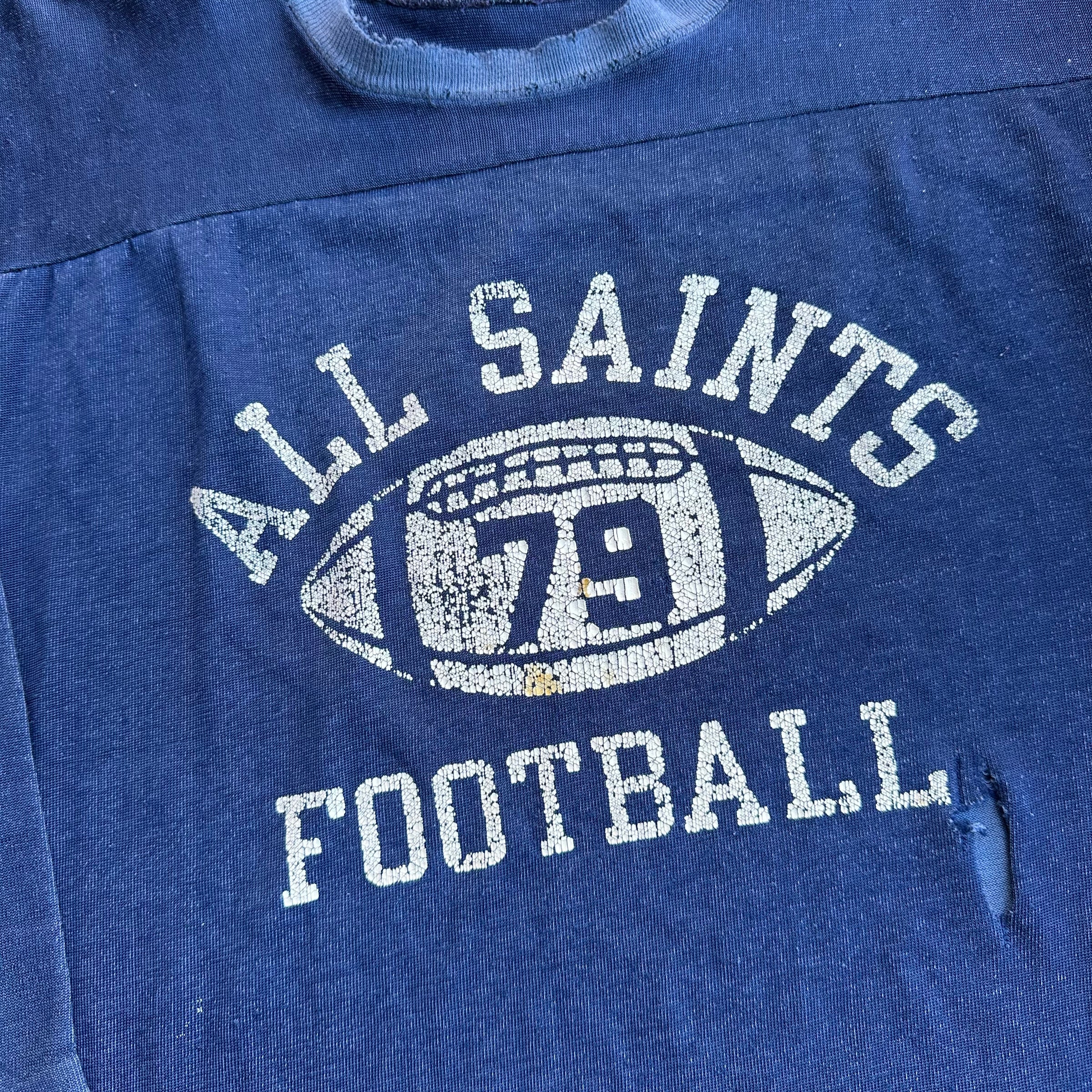 1960’s/70’s All Saints Champion Durene Football Jersey Medium