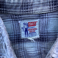 1960’s Levi’s Western Wear Plaid Cotton Flannel Shirt Small