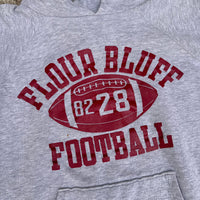 1980’s Flour Bluff Football Champion Hooded Sweatshirt Tagged XL