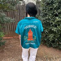 1970’s Military Souvenir Bowling Shirt 25” Chest