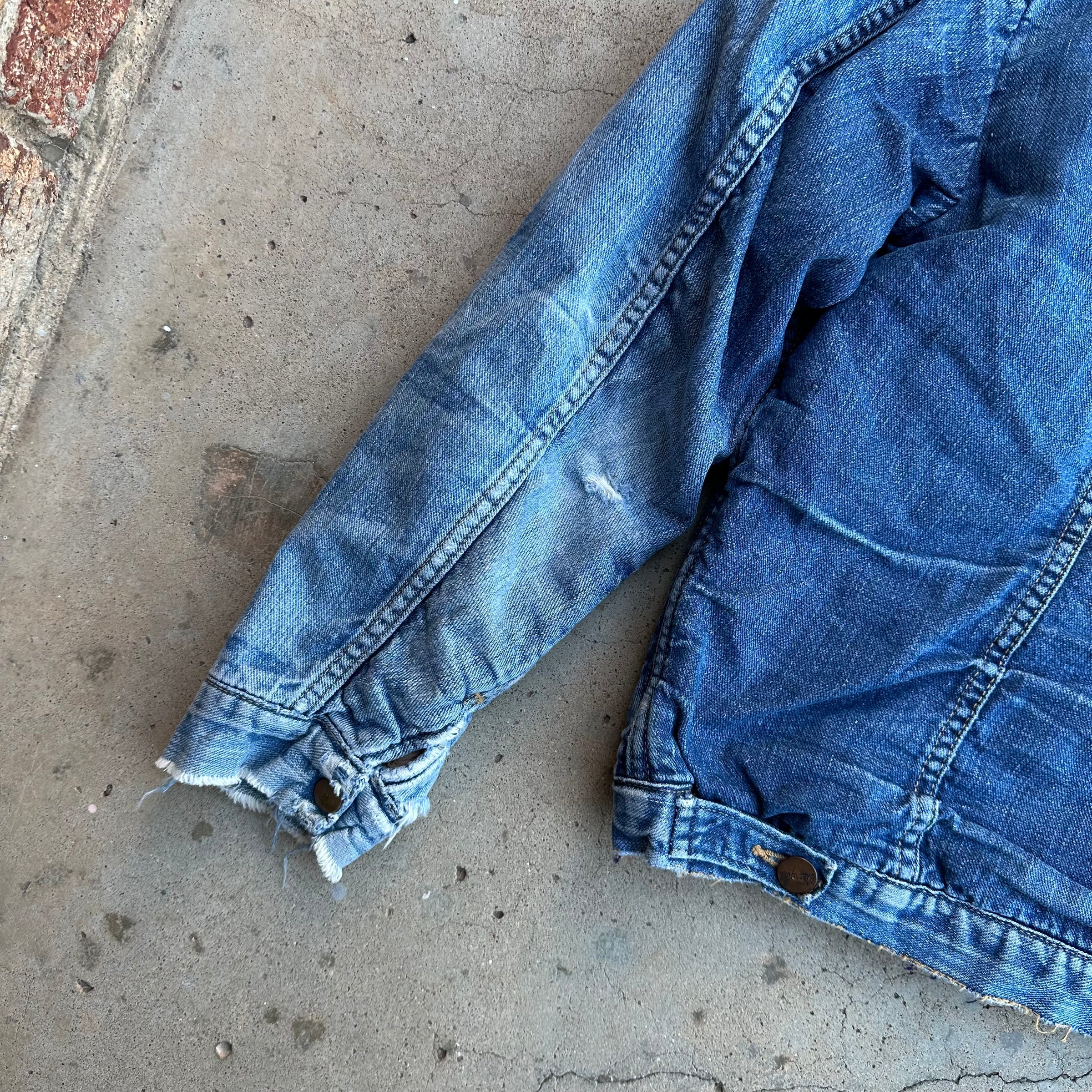 1960’s Wrangler Sherpa Lined Denim Jacket Size 42