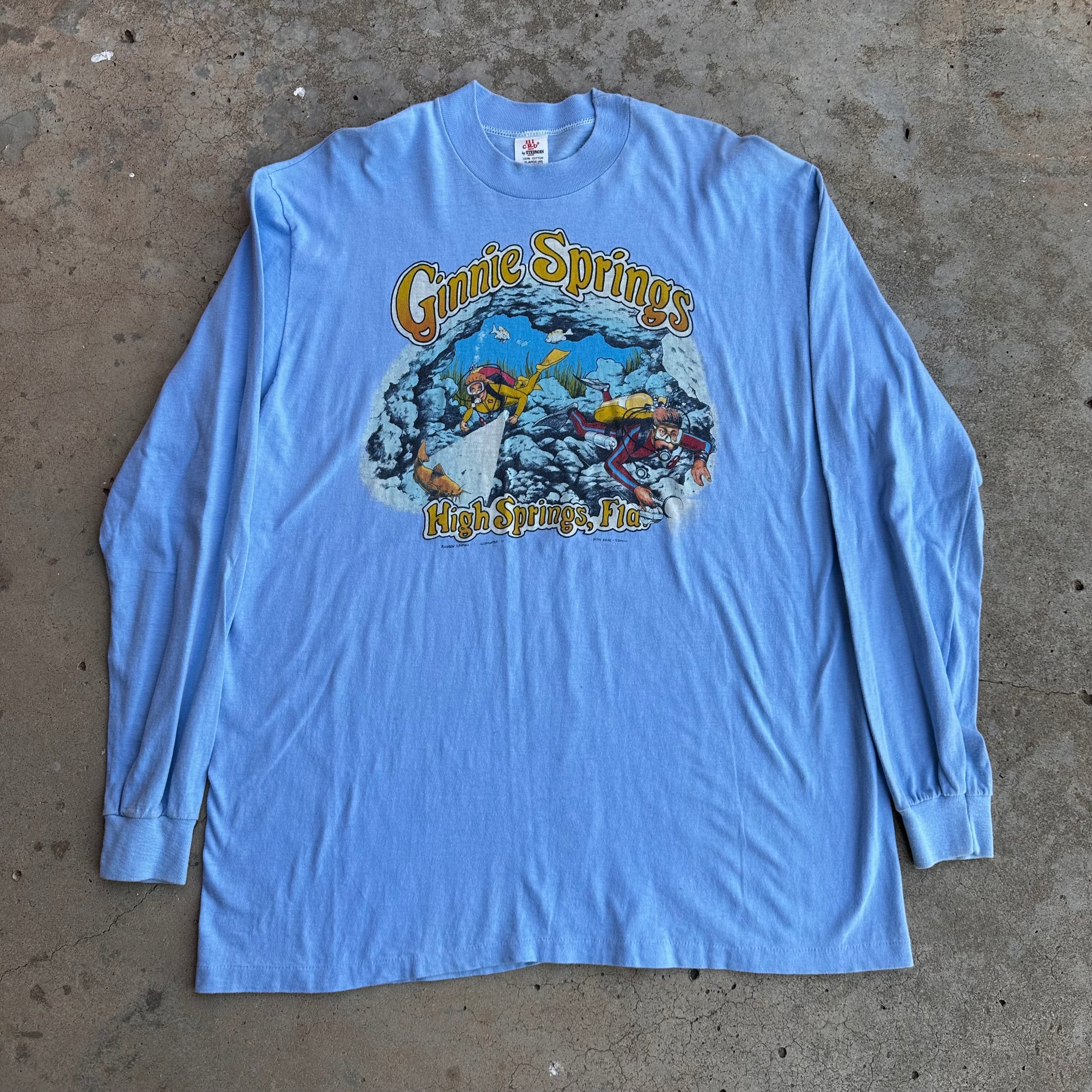 1970’s Hi Cru Stedman Ginnie Springs Tourist Longsleeve T-Shirt XL