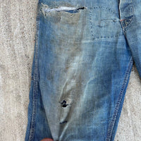 1930’s Casey Jones Buckleback Denim Jeans 39” x 30”