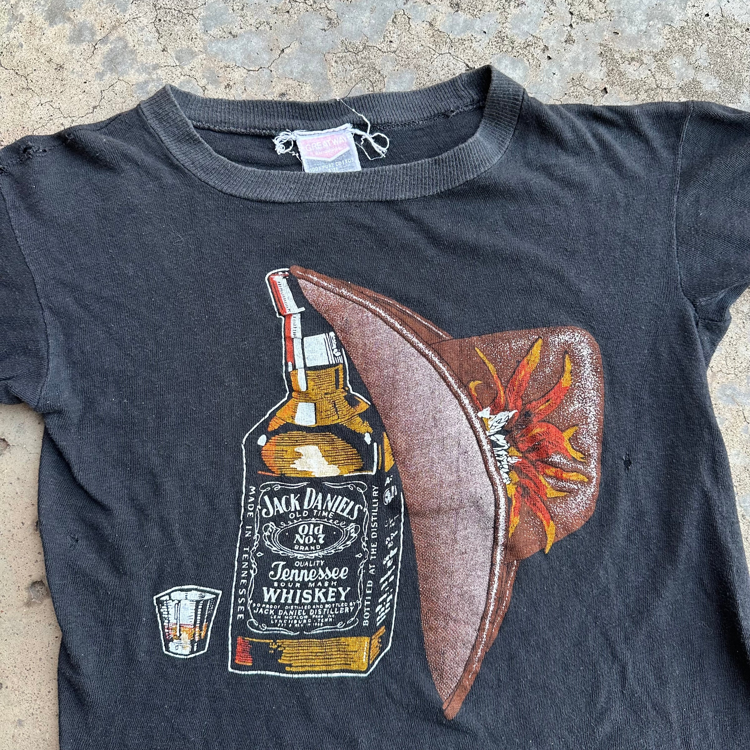 1980’s Jack Daniels Cowboy Hat T-Shirt XS/S