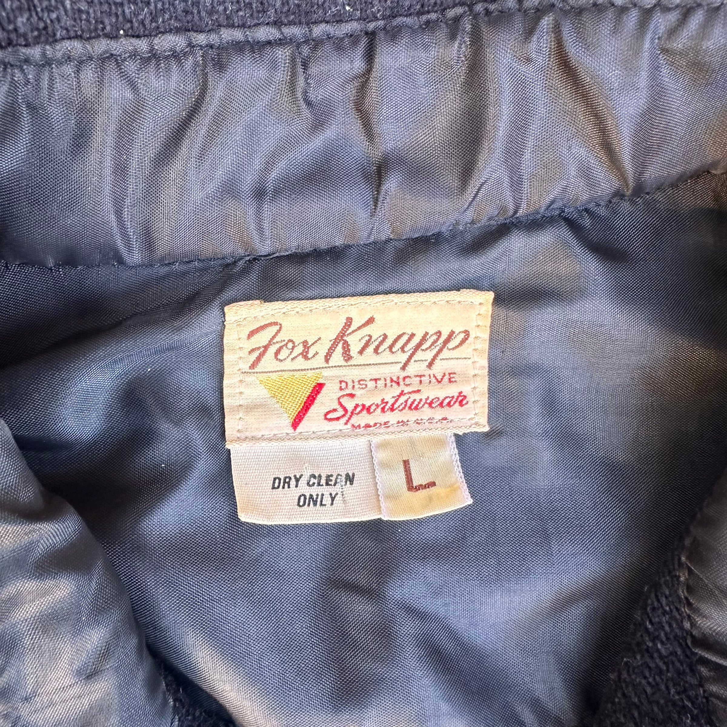 1960’s Fox Knapp Distinctive Sportswear Wool CPO Shirt Large