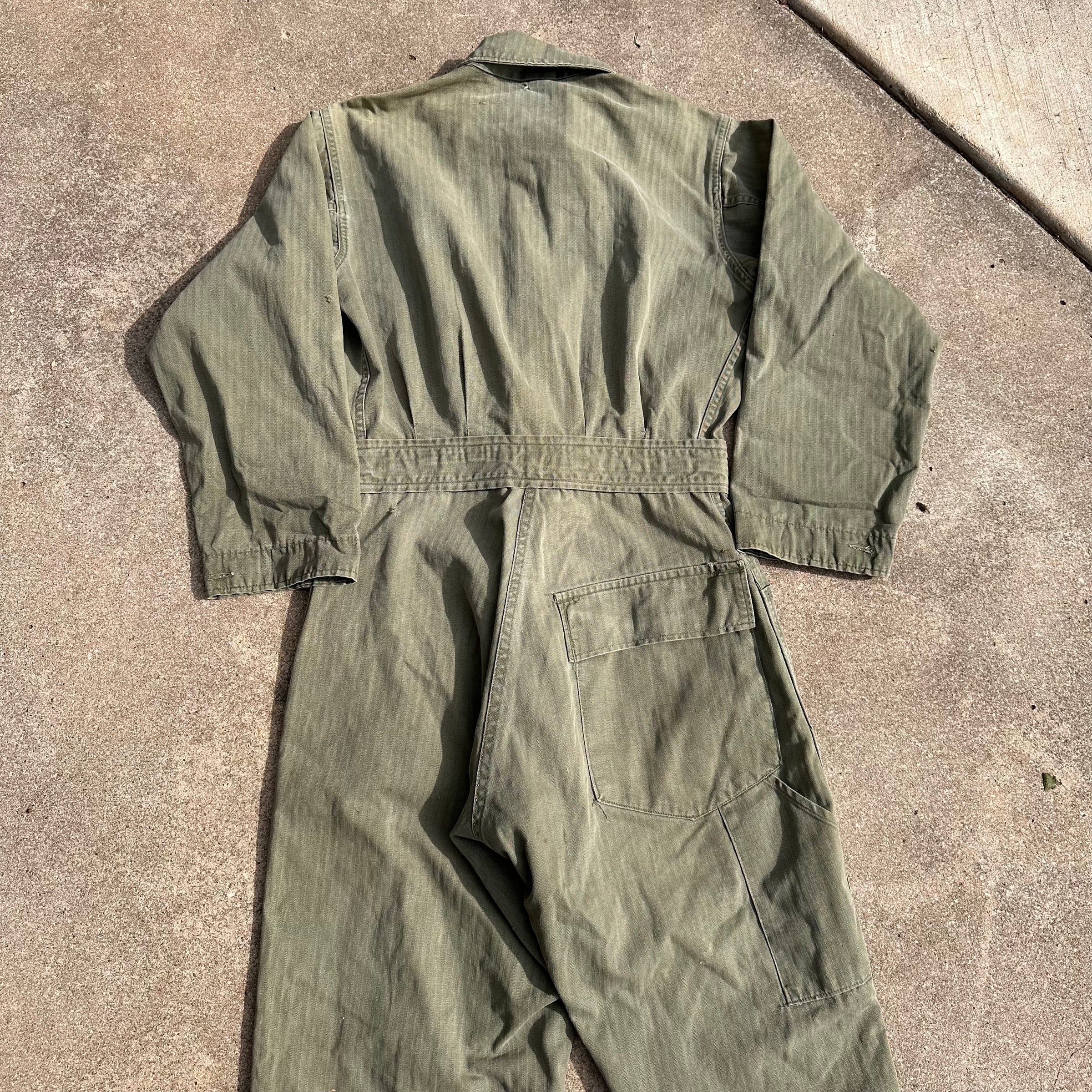 1940’s US Military HBT Coveralls Tagged Small
